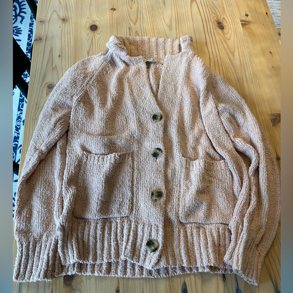 Madewell Draper Cardigan - BASHFUL BLUSH M - Picture 4 of 6